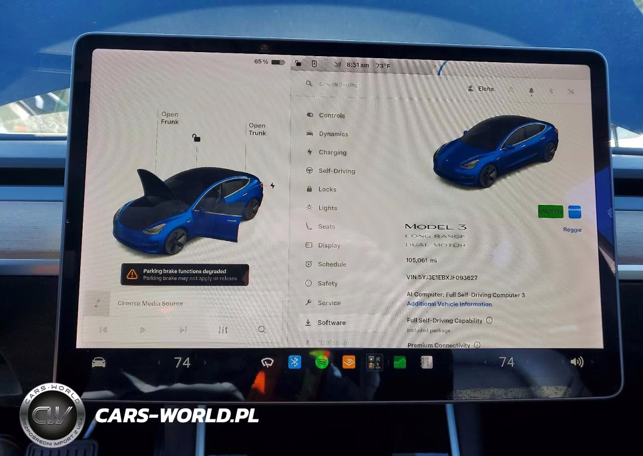 2018 Tesla Model 3 VIN:5YJ3E1EBXJF093627 - 9