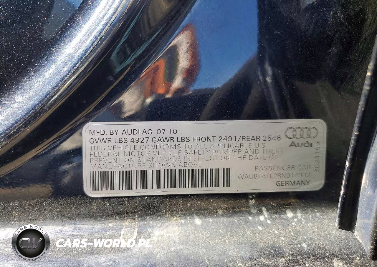 2011 Audi A4 Premium VIN:WAUBFAFL2BN014032 - 12
