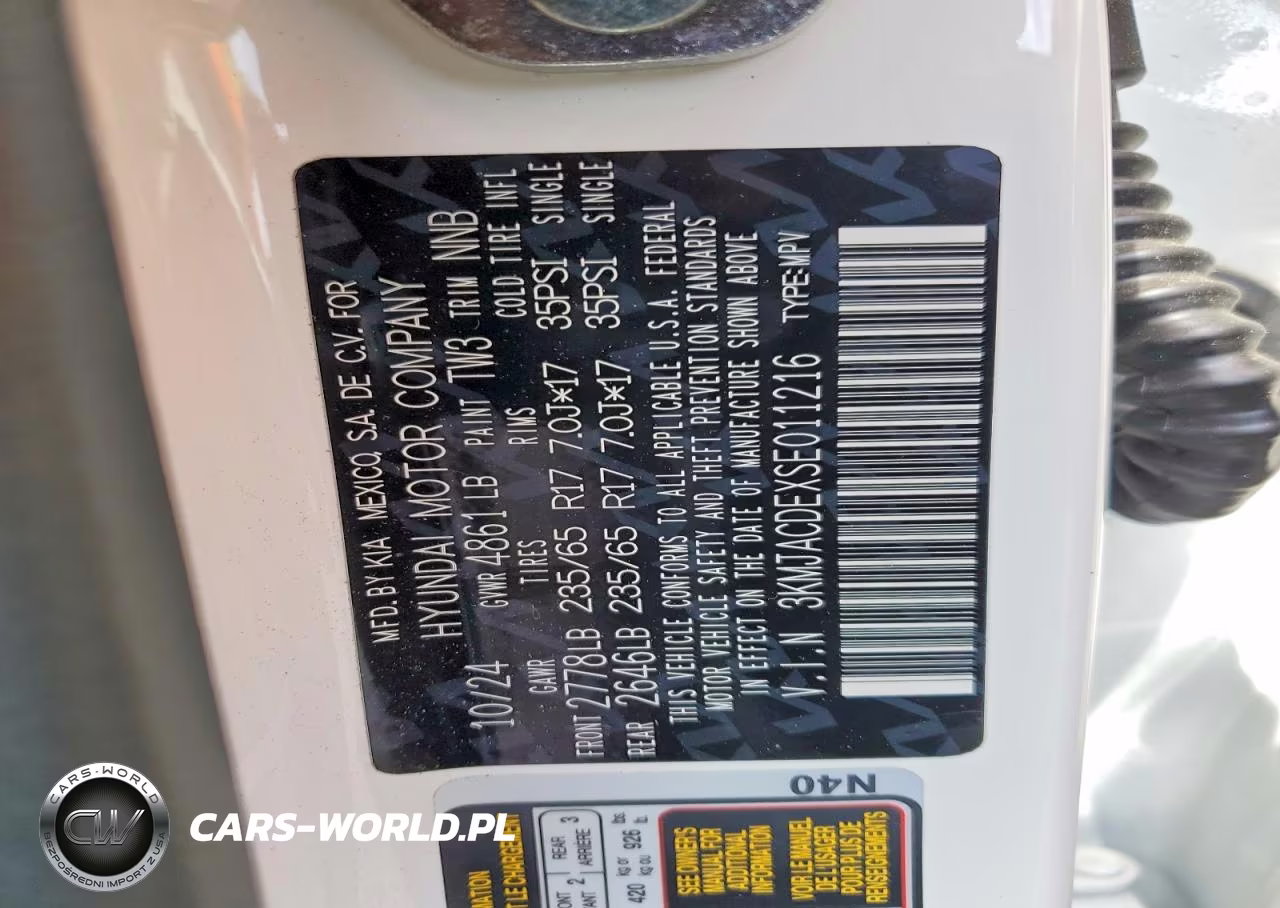 2025 Hyundai Tucson Se VIN:3KMJACDEXSE011216 - 13