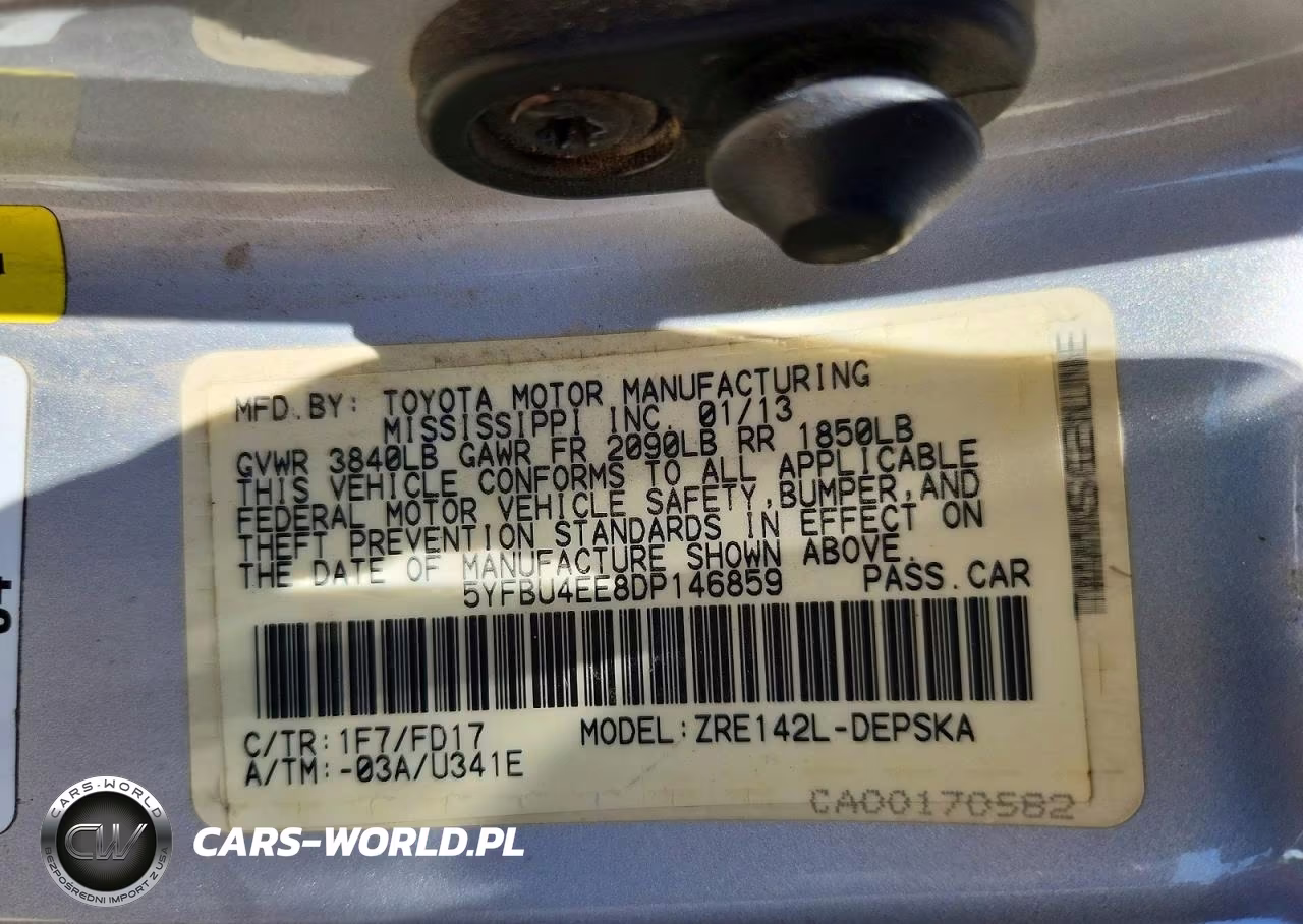 2013 Toyota Corolla S VIN:5YFBU4EE8DP146859 - 13