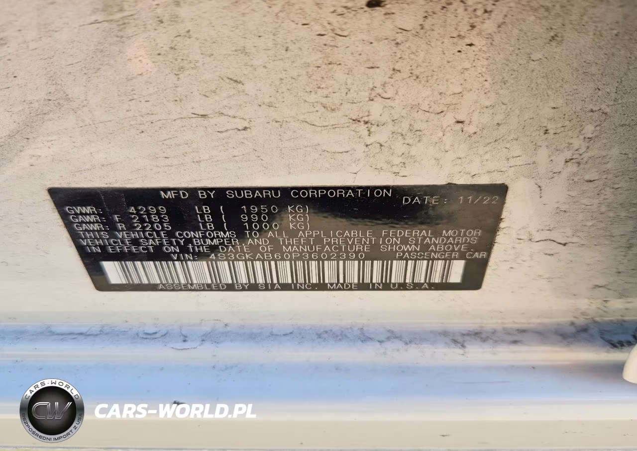 2023 Subaru Impreza VIN:4S3GKAB60P3602390 - 13