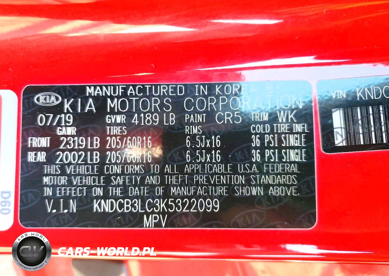 2019 Kia Niro Lx VIN:KNDCB3LC3K5322099 - 13