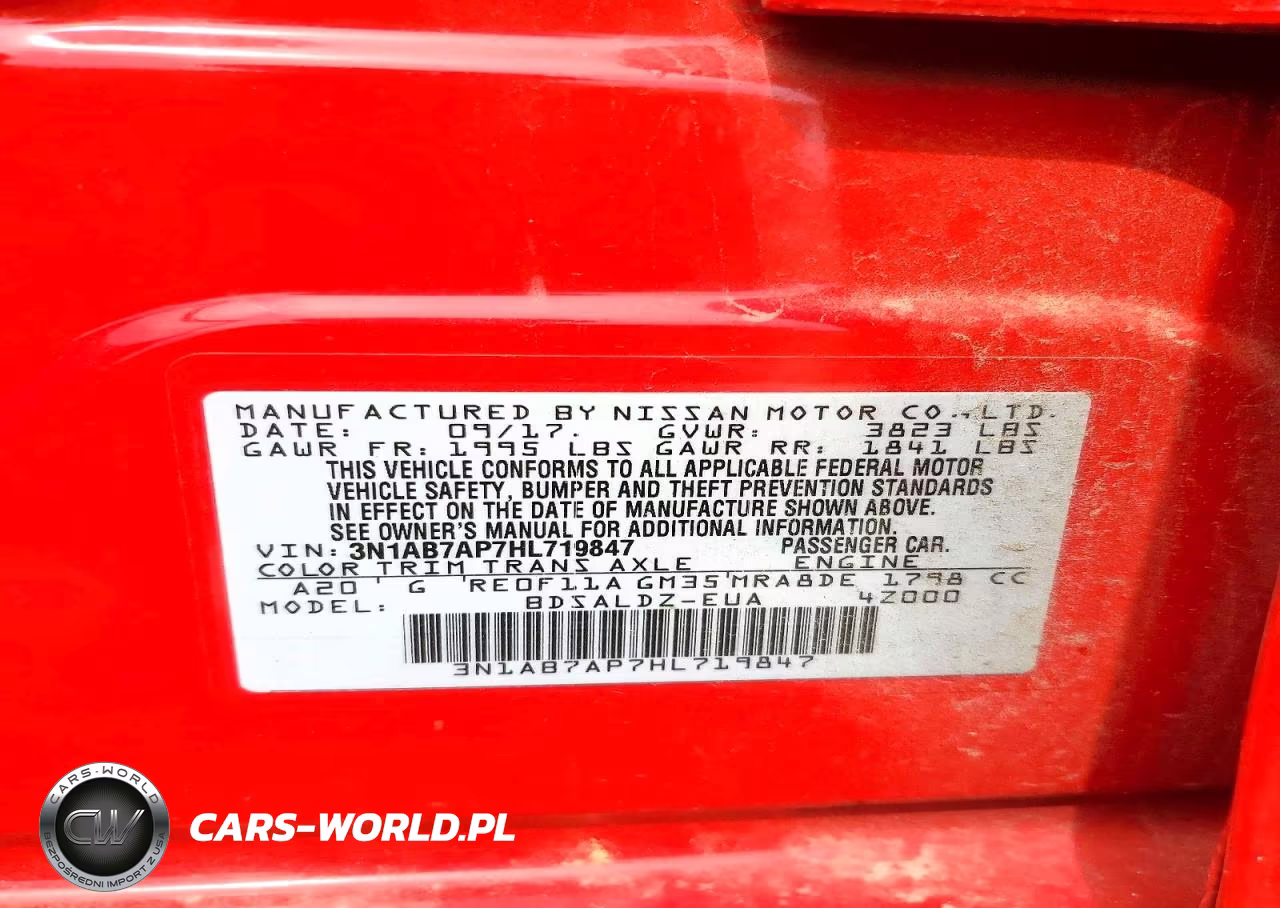 2017 Nissan Sentra Sv VIN:3N1AB7AP7HL719847 - 12