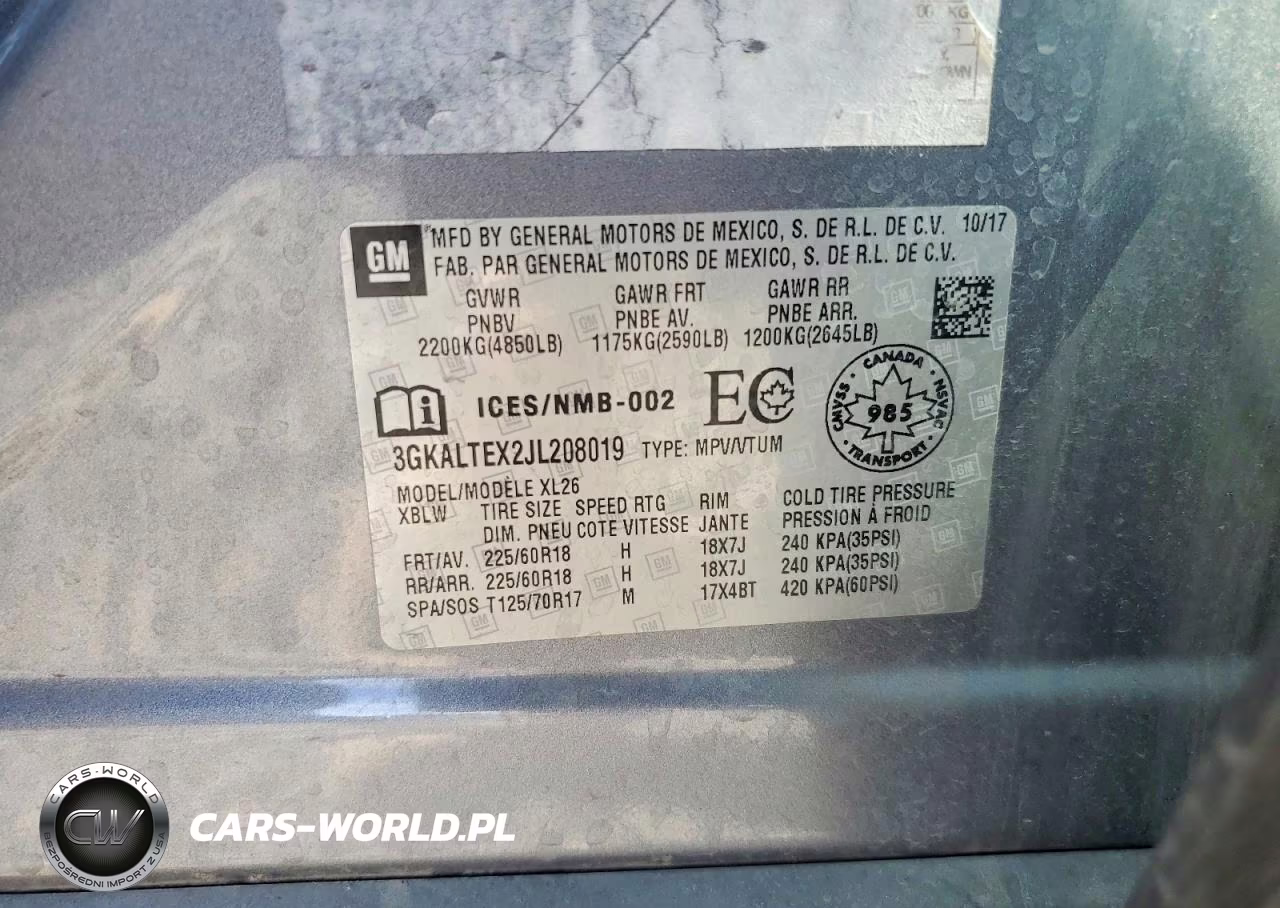 2018 GMC Terrain Sle VIN:3GKALTEX2JL208019 - 13