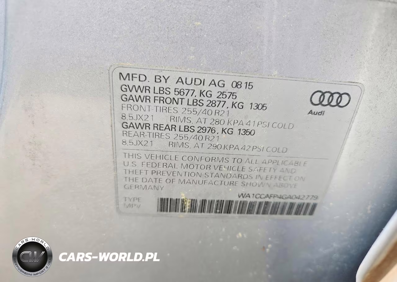2016 Audi Sq5 Premium Plus VIN:WA1CCAFP4GA042779 - 13