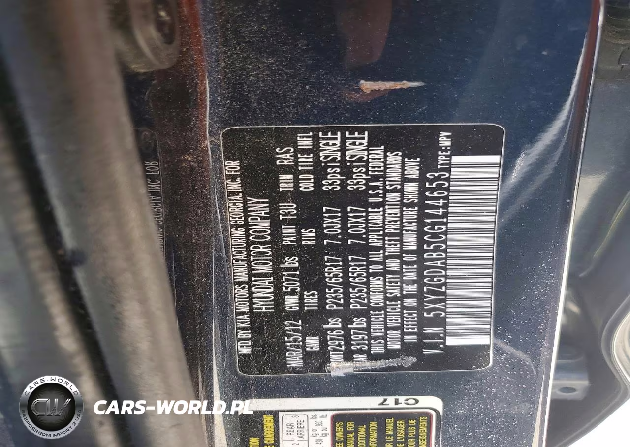 2012 Hyundai Santa Fe Gls VIN:5XYZGDAB5CG144653 - 12