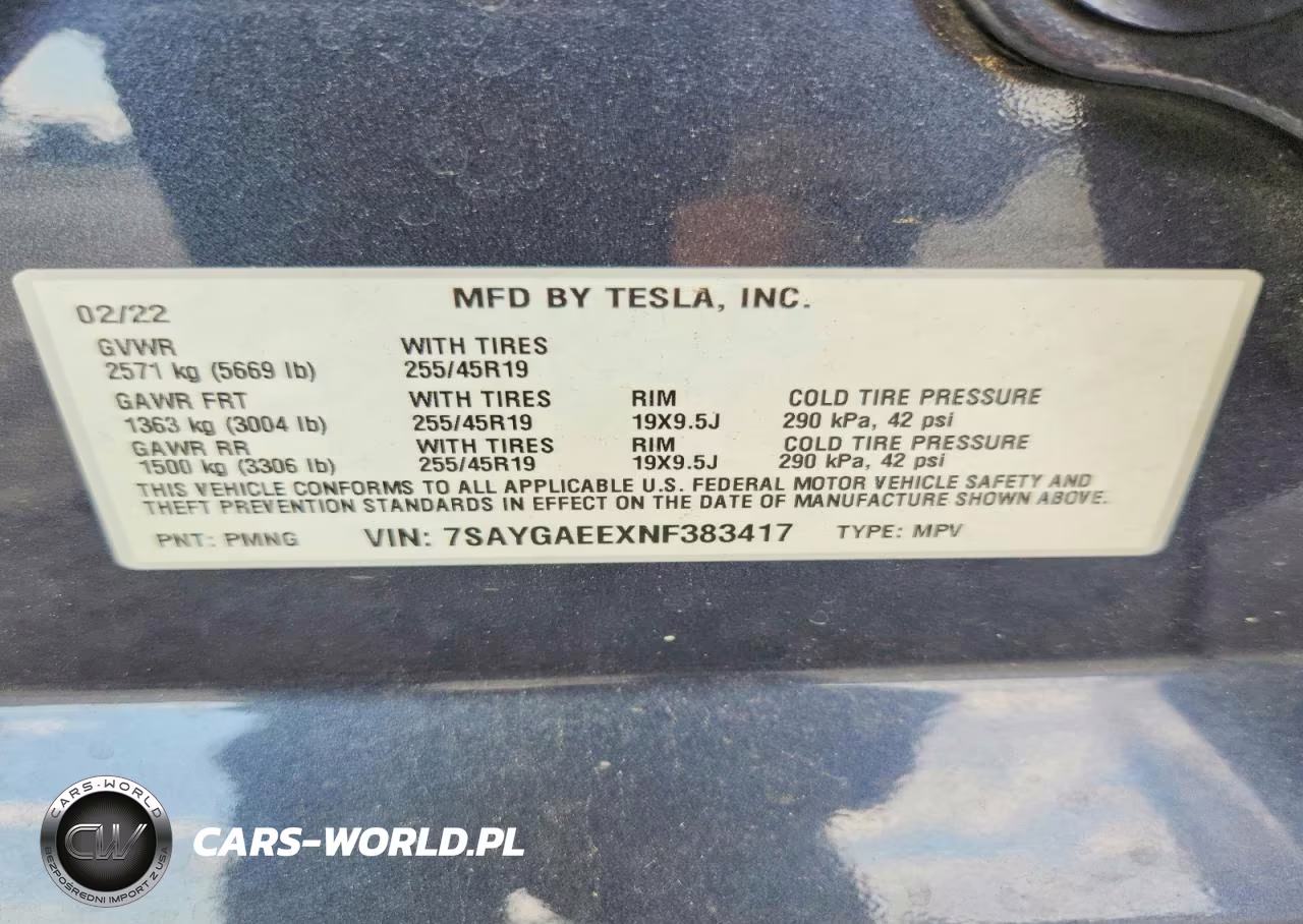2022 Tesla Model Y VIN:7SAYGAEEXNF383417 - 13