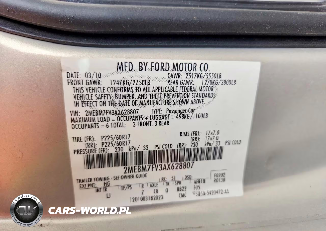 2010 Mercury Grand Marquis Ls VIN:2MEBM7FV3AX628807 - 12