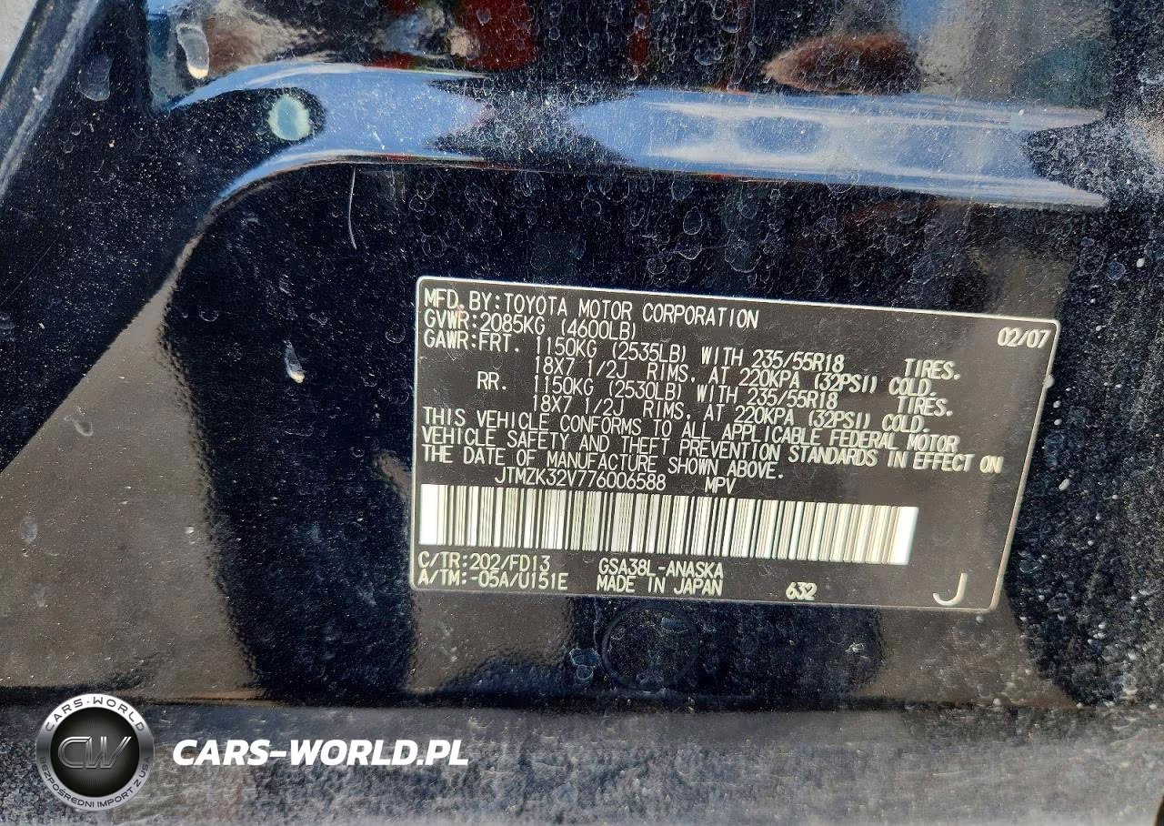 2007 Toyota Rav4 VIN:JTMZK32V776006588 - 13