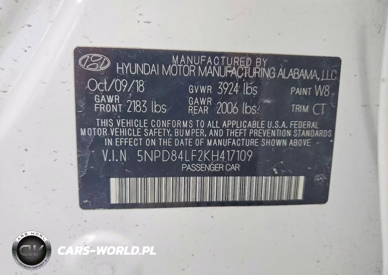 2019 Hyundai Elantra Sel VIN:5NPD84LF2KH417109 - 12