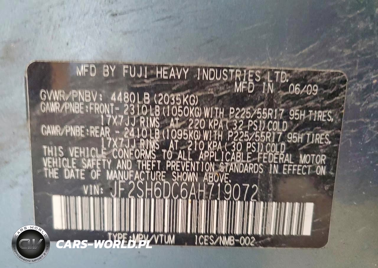 2010 Subaru Forester 2.5X Limited VIN:JF2SH6DC6AH719072 - 13