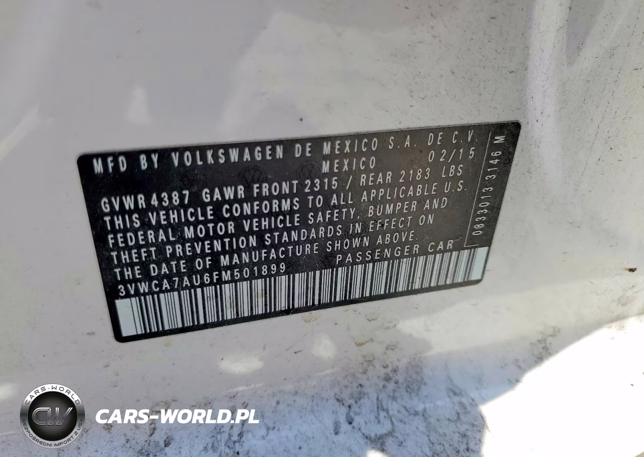 2015 Volkswagen Golf Sportwagen Tdi S 4-Door VIN:3VWCA7AU6FM501899 - 12