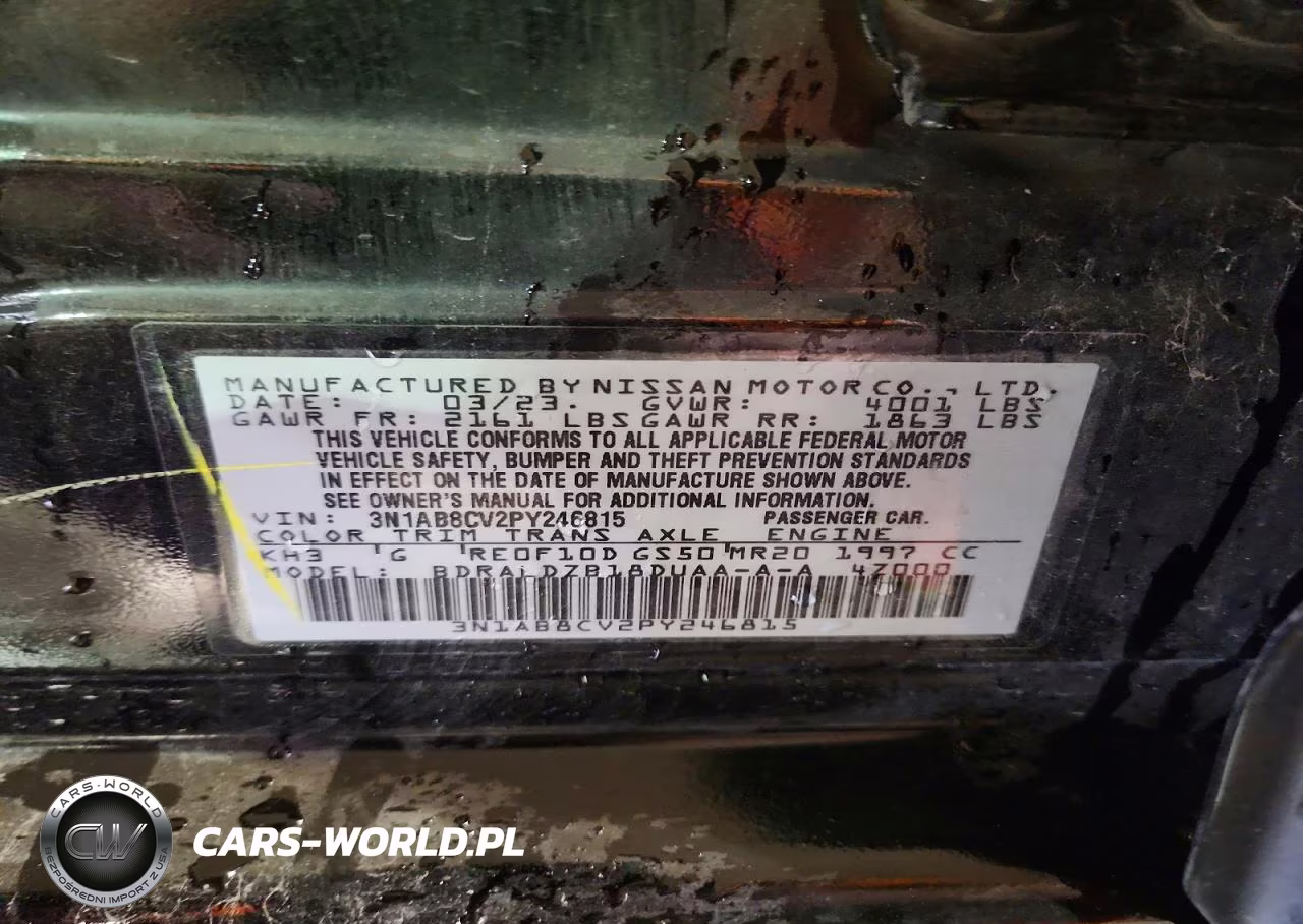 2023 Nissan Sentra Sv VIN:3N1AB8CV2PY246815 - 12