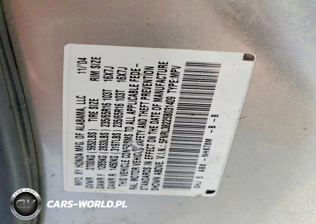 2005 Honda Odyssey Lx VIN:5FNRL38225B031409 - 13