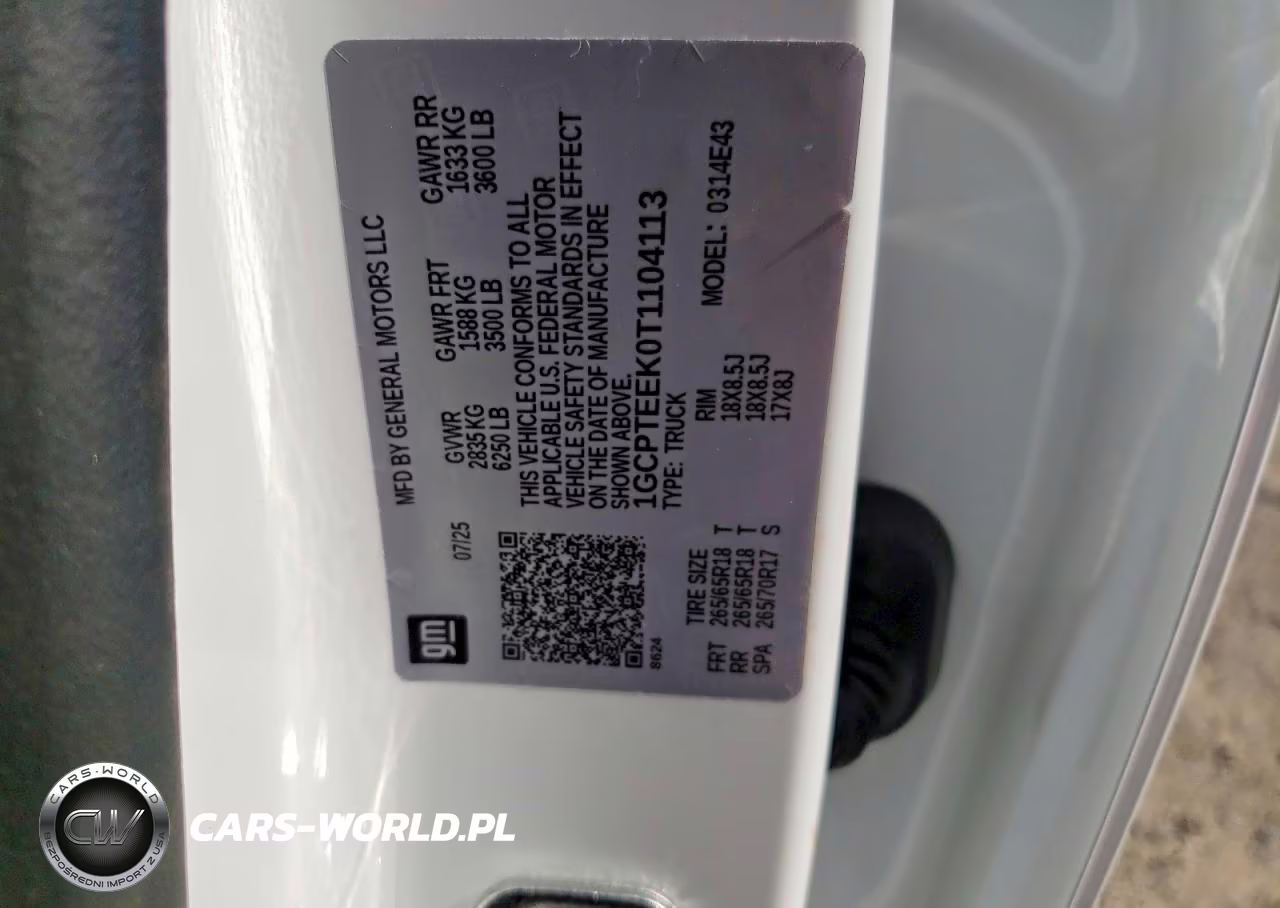2026 Chevrolet Colorado Trail Boss VIN:1GCPTEEK0T1104113 - 12