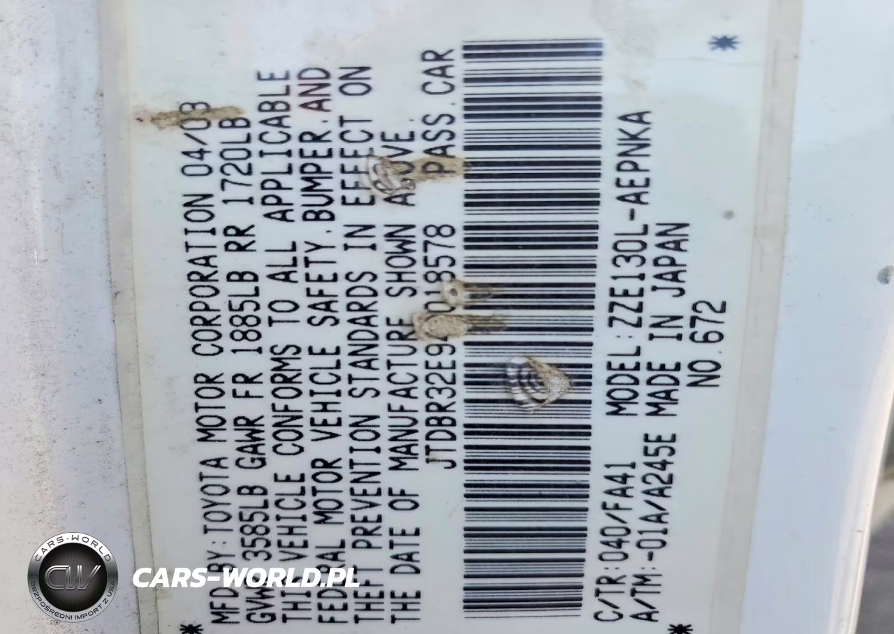 2004 Toyota Corolla Le VIN:JTDBR32E942018578 - 12