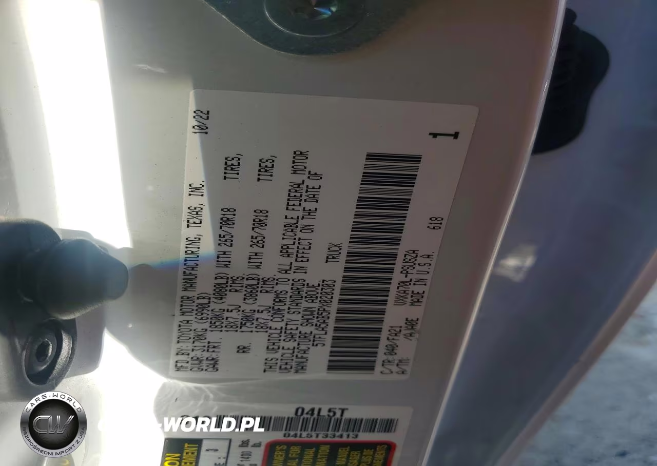 2023 Toyota Tundra Sr5 VIN:5TFLA5AB5PX020303 - 12