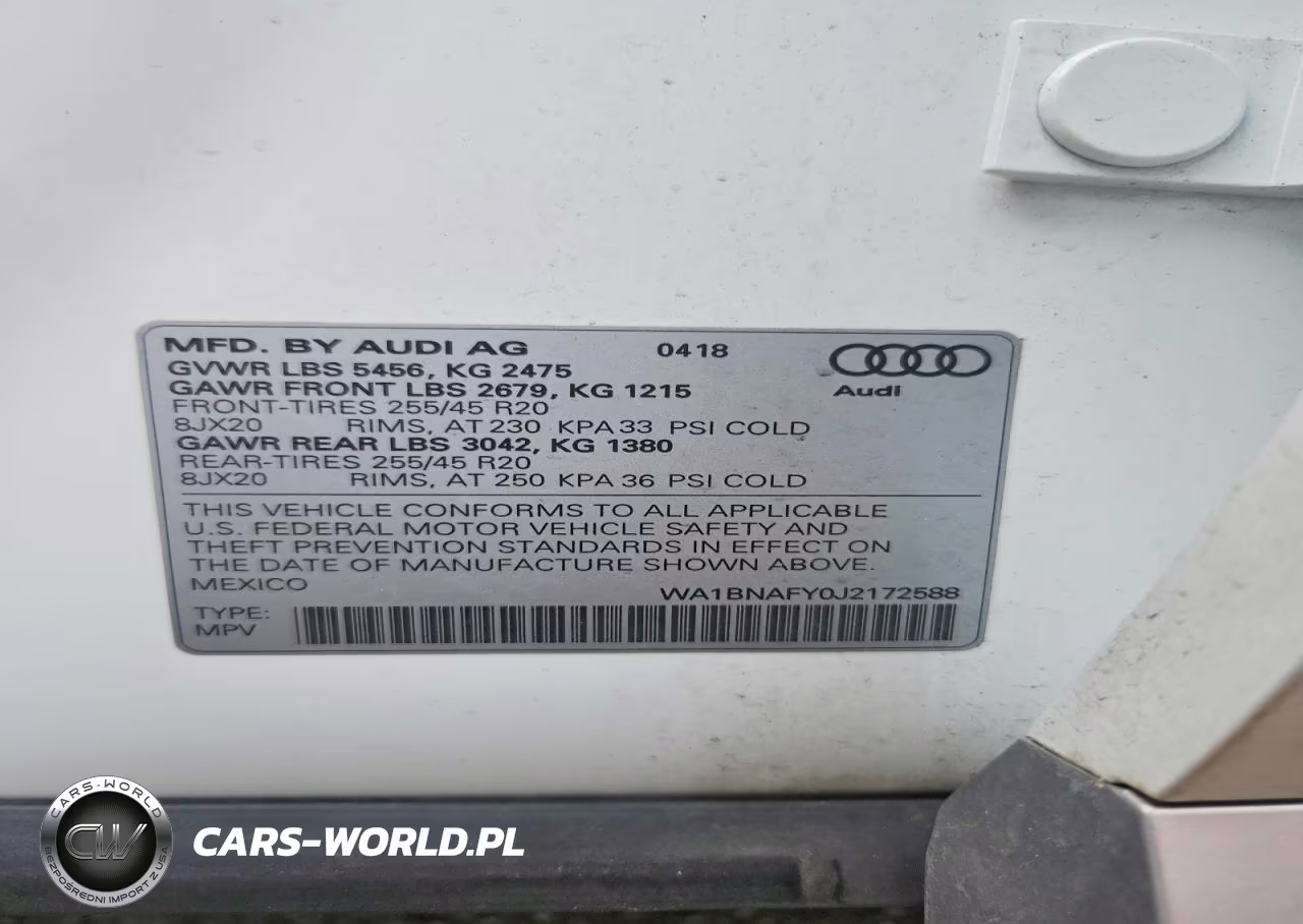 2018 Audi Q5 Premium Plus VIN:WA1BNAFY0J2172588 - 13