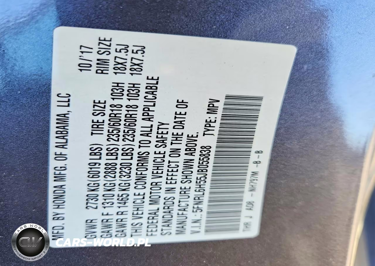 2018 Honda Odyssey Ex VIN:5FNRL6H55JB055838 - 14