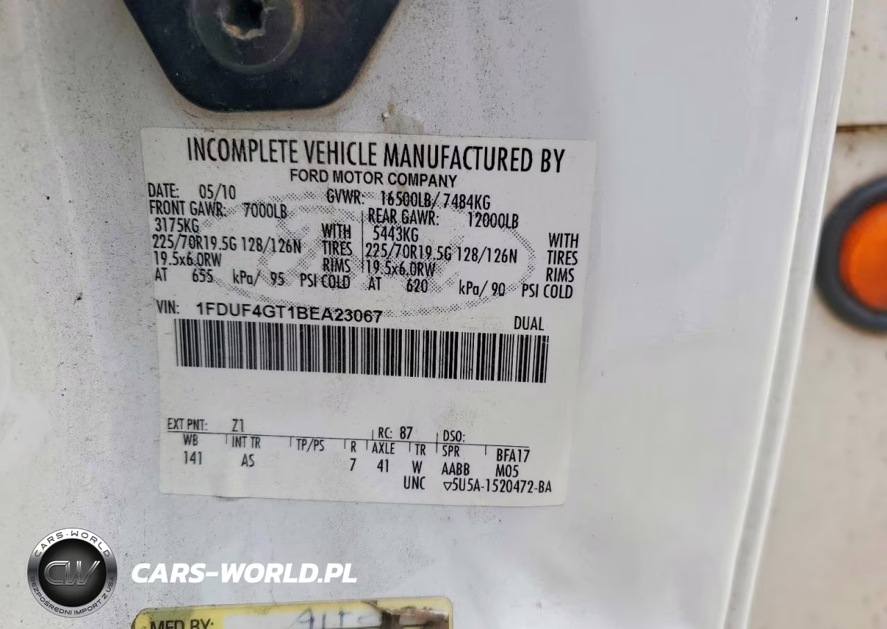 2011 Ford F450 Super Duty VIN:1FDUF4GT1BEA23067 - 12