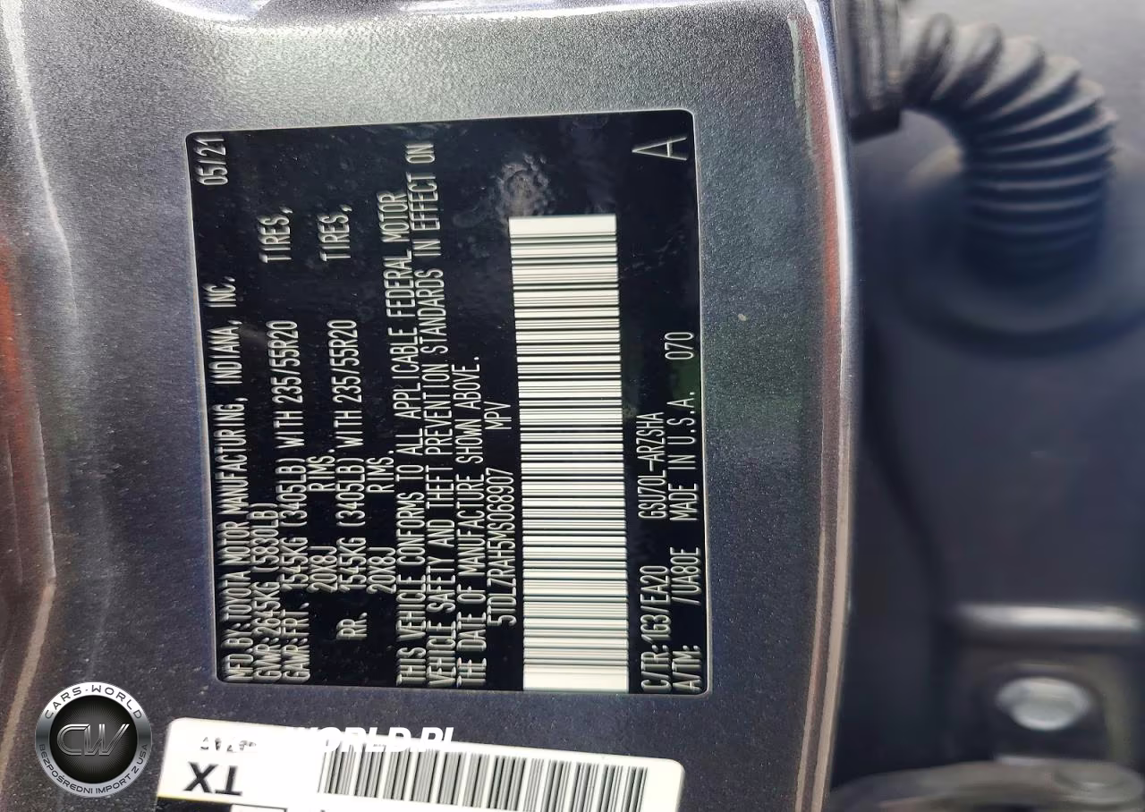 2021 Toyota Highlander Xse VIN:5TDLZRAH5MS068907 - 13