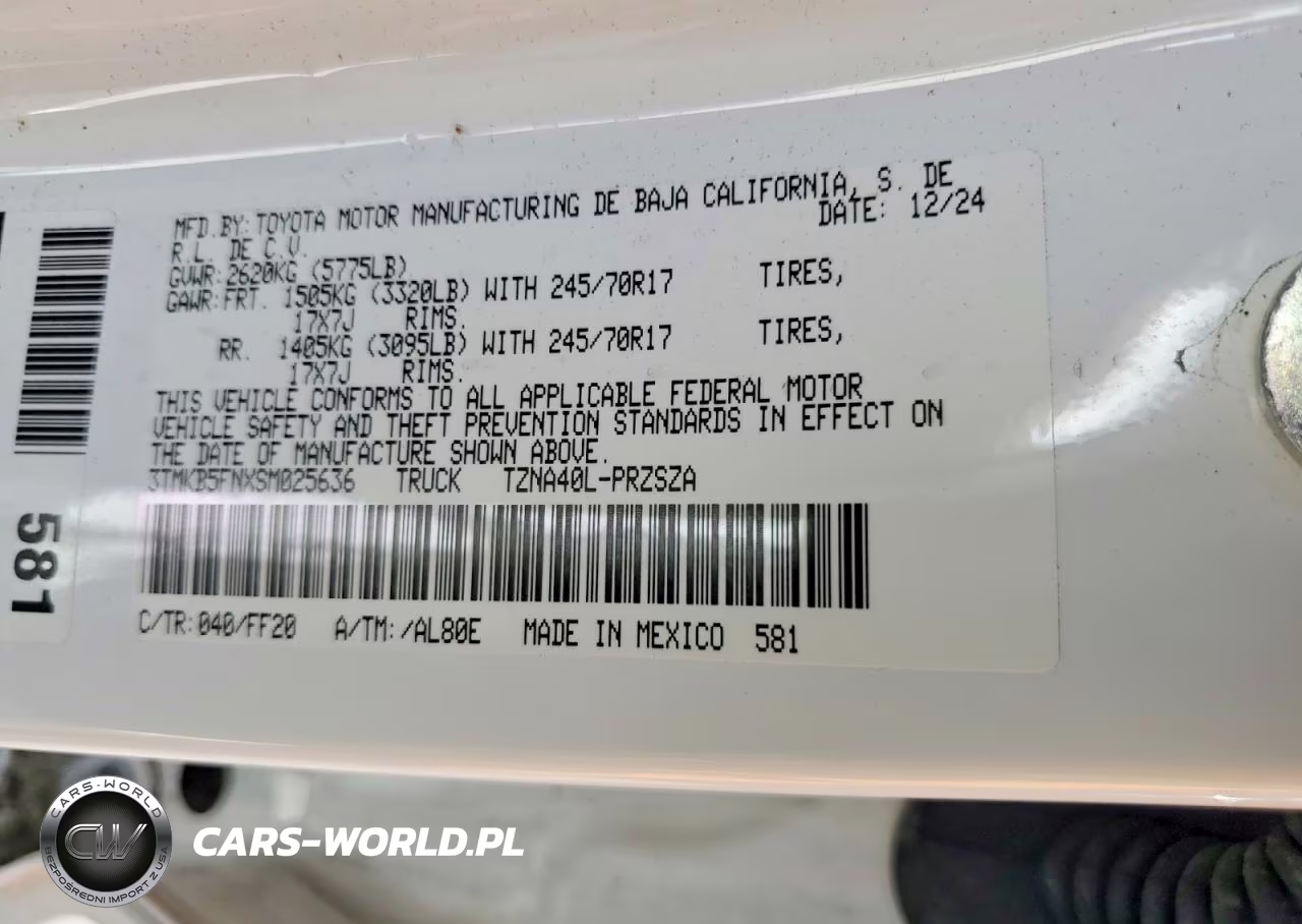 2025 Toyota Tacoma Sr5 VIN:3TMKB5FNXSM025636 - 12