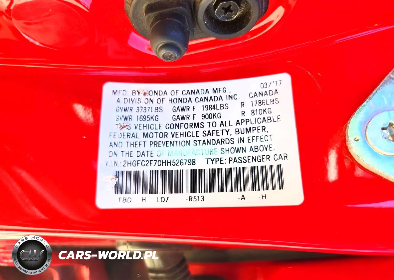 2017 Honda Civic Ex VIN:2HGFC2F70HH526798 - 12