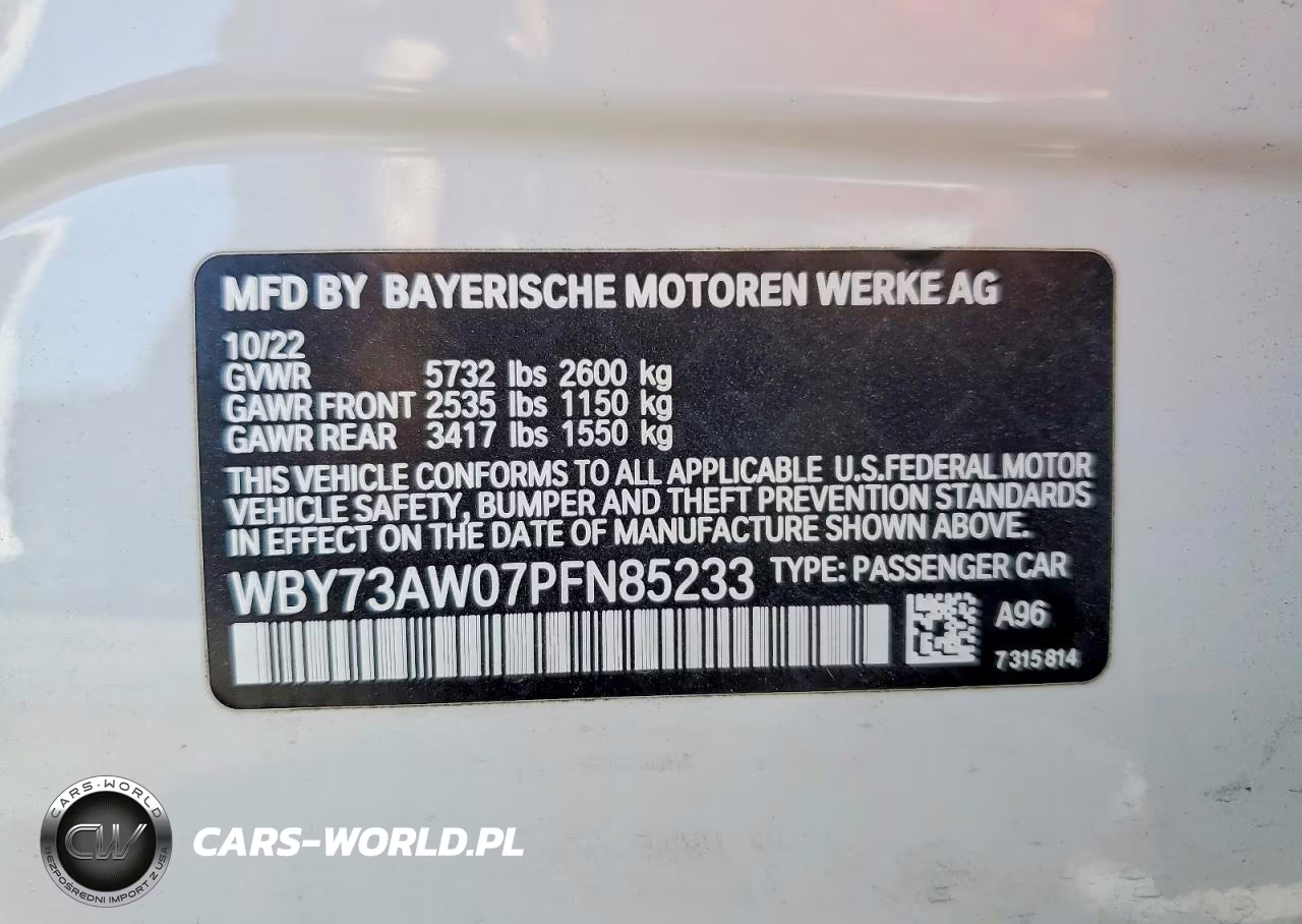 2023 BMW I4 Edrive 40 VIN:WBY73AW07PFN85233 - 12