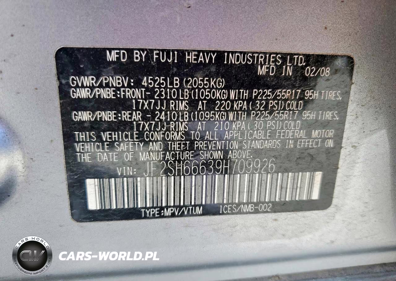 2009 Subaru Forester 2.5Xt Limited VIN:JF2SH66639H709926 - 12