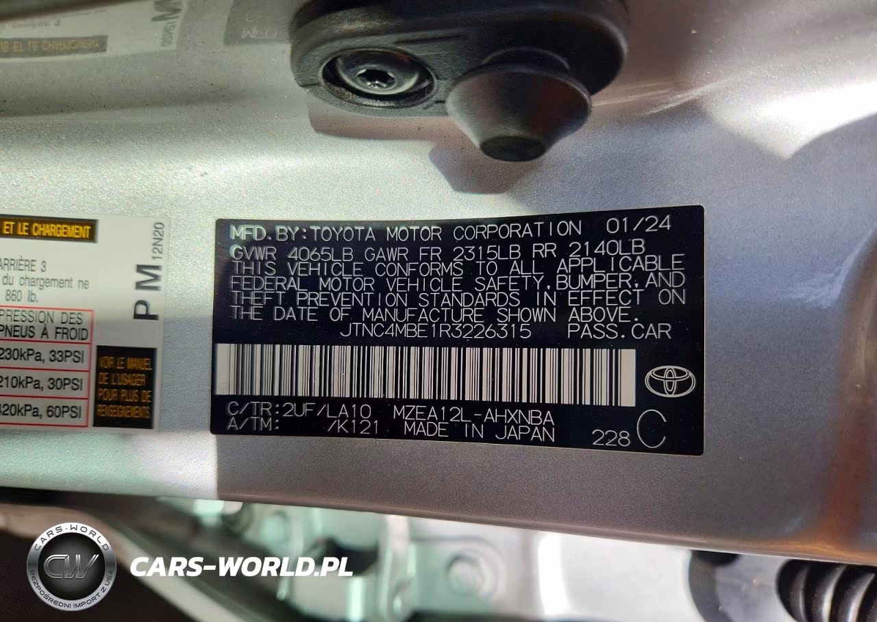 2024 Toyota Corolla Xse VIN:JTNC4MBE1R3226315 - 12
