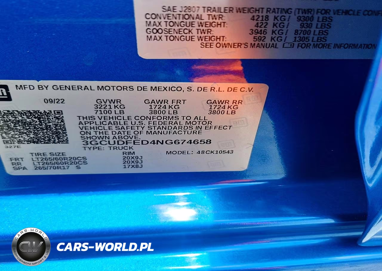 2022 Chevrolet Silverado K1500 Lt Trail Boss VIN:3GCUDFED4NG674658 - 12