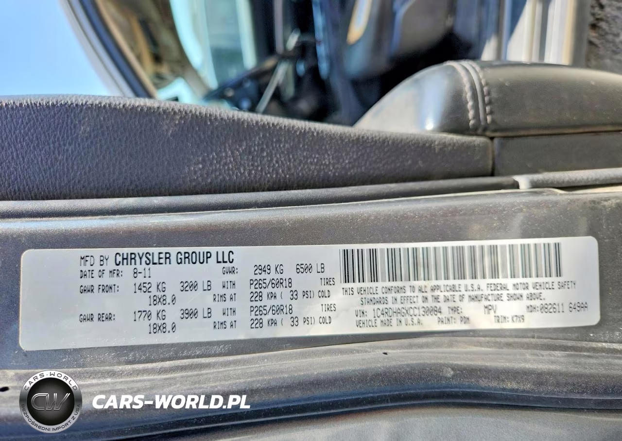 2012 Dodge Durango Sxt VIN:1C4RDHAGXCC130084 - 13