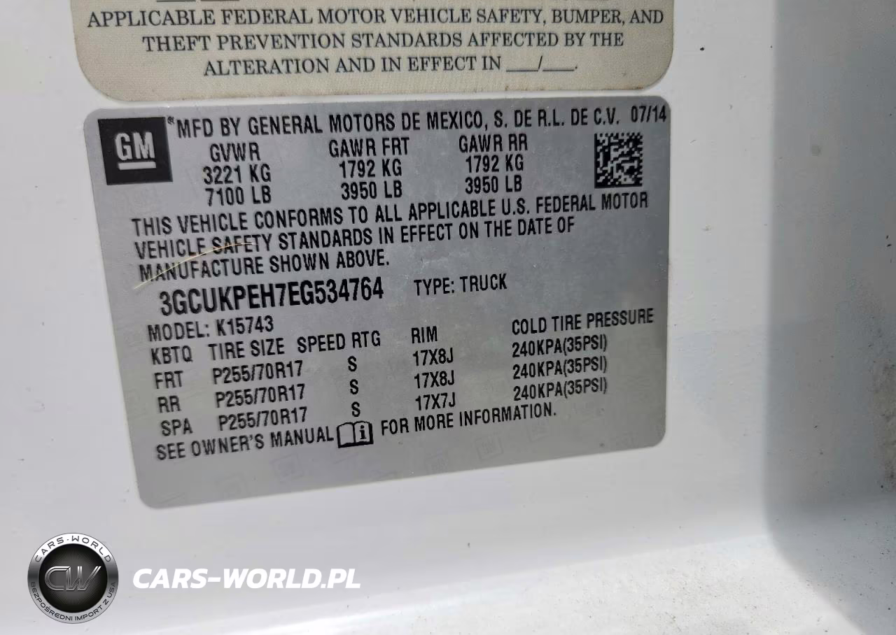 2014 Chevrolet Silverado K1500 VIN:3GCUKPEH7EG534764 - 12