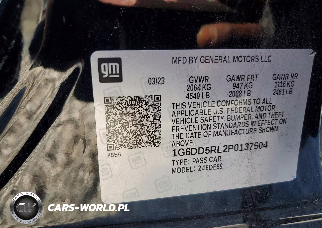 2023 Cadillac Ct4-V VIN:1G6DD5RL2P0137504 - 12