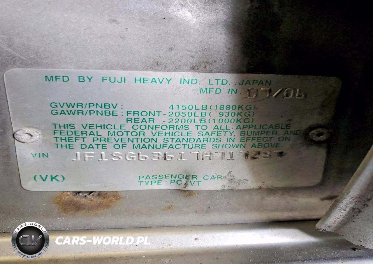 2007 Subaru Forester 2.5X VIN:JF1SG63617H717287 - 12
