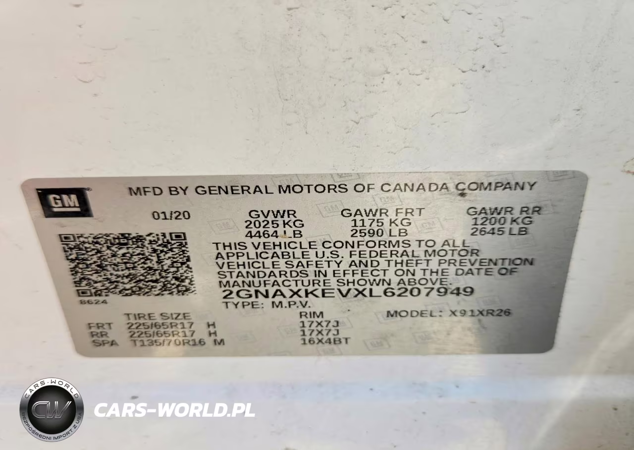2020 Chevrolet Equinox Rs VIN:2GNAXKEVXL6207949 - 13