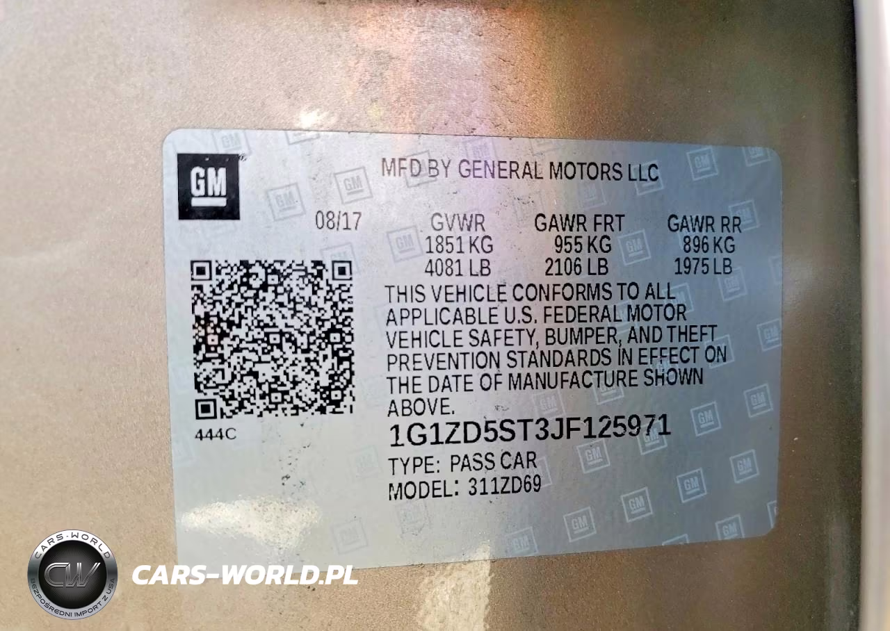 2018 Chevrolet Malibu 3Lt VIN:1G1ZD5ST3JF125971 - 12