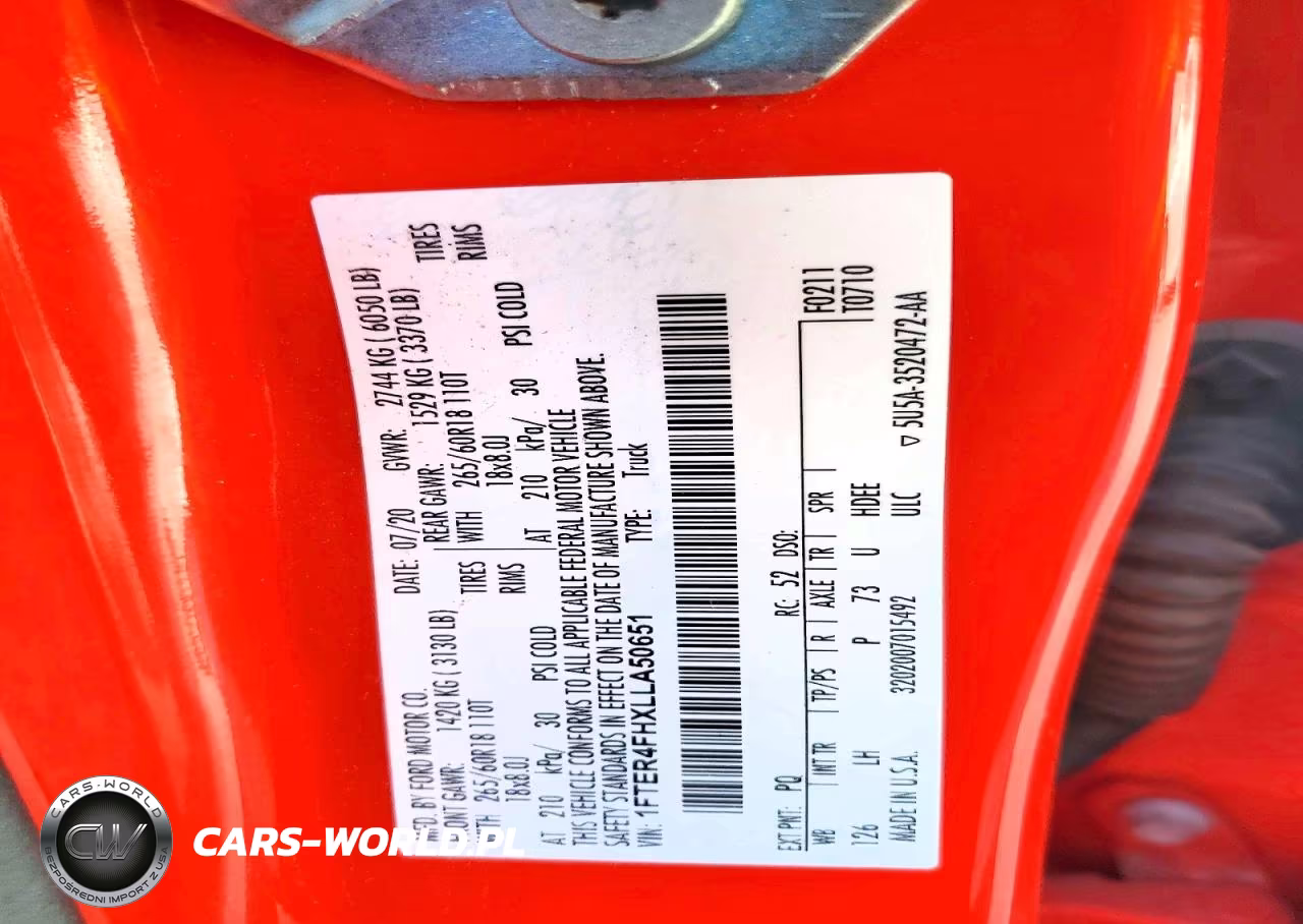2020 Ford Ranger Xl VIN:1FTER4FHXLLA50651 - 12
