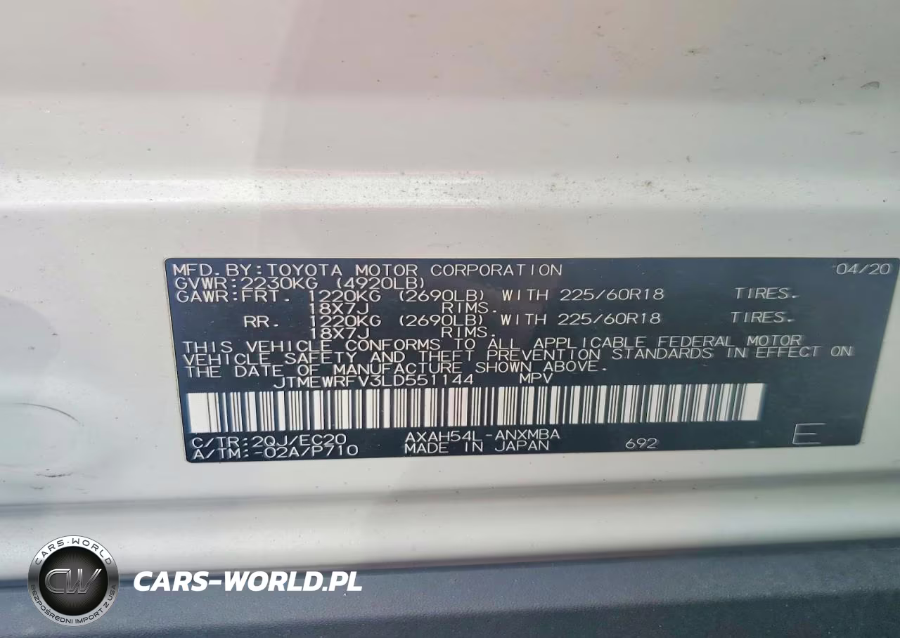 2020 Toyota Rav4 Xse VIN:JTMEWRFV3LD551144 - 13