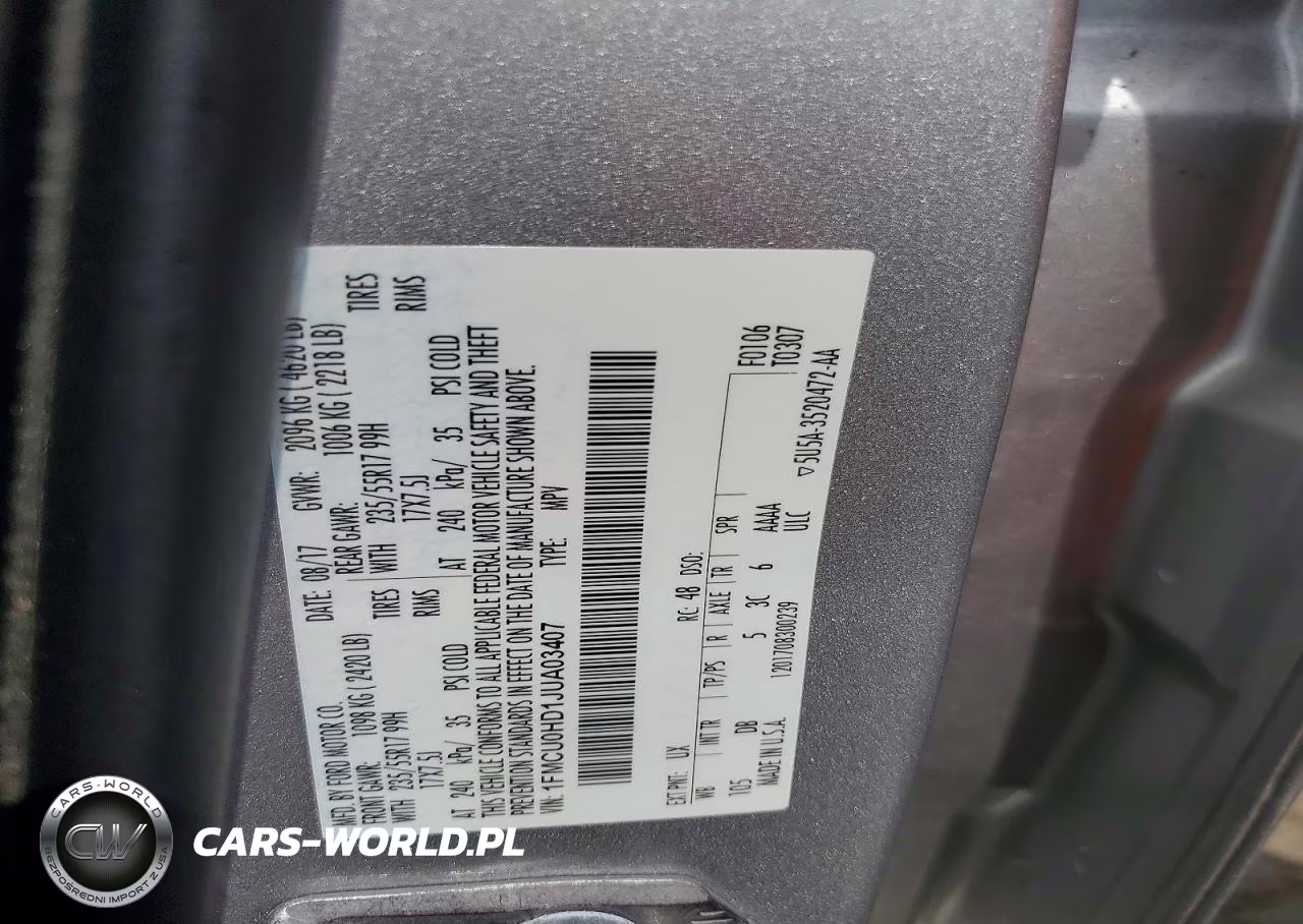 2018 Ford Escape Sel VIN:1FMCU0HD1JUA03407 - 12