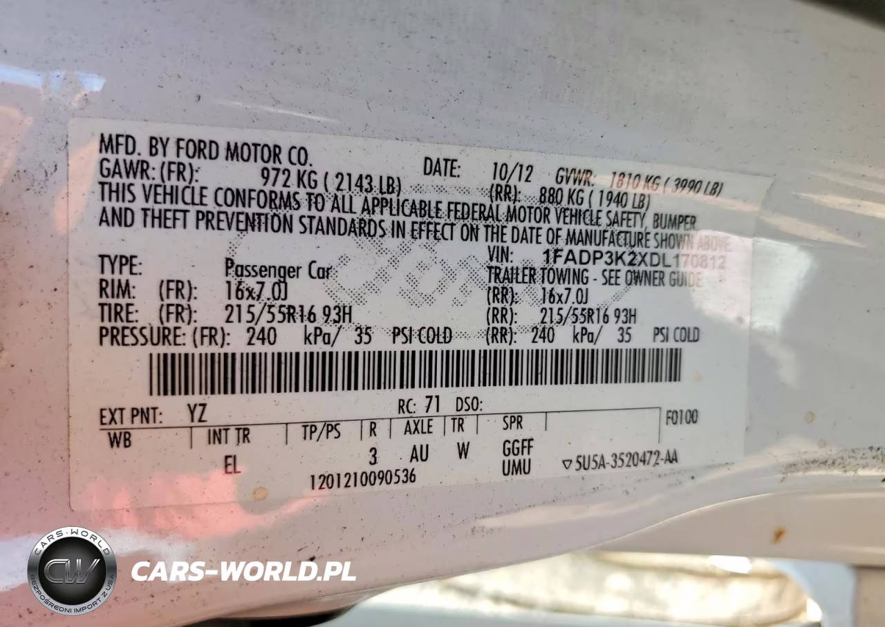 2013 Ford Focus Se VIN:1FADP3K2XDL170812 - 14
