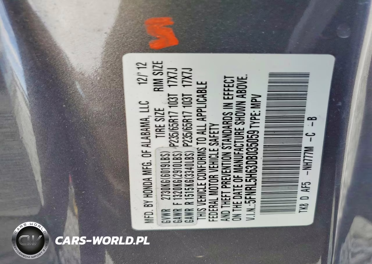 2013 Honda Odyssey Exl VIN:5FNRL5H63DB035059 - 13