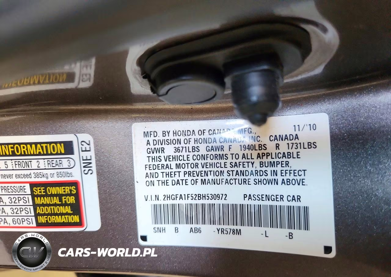 2011 Honda Civic Lx VIN:2HGFA1F52BH530972 - 12