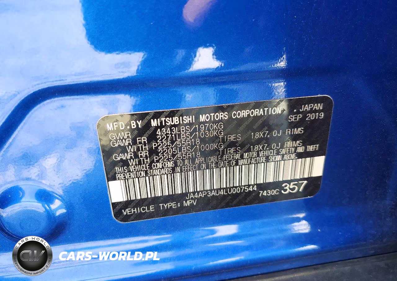 2020 Mitsubishi Outlander Sport Es VIN:JA4AP3AU4LU007544 - 13