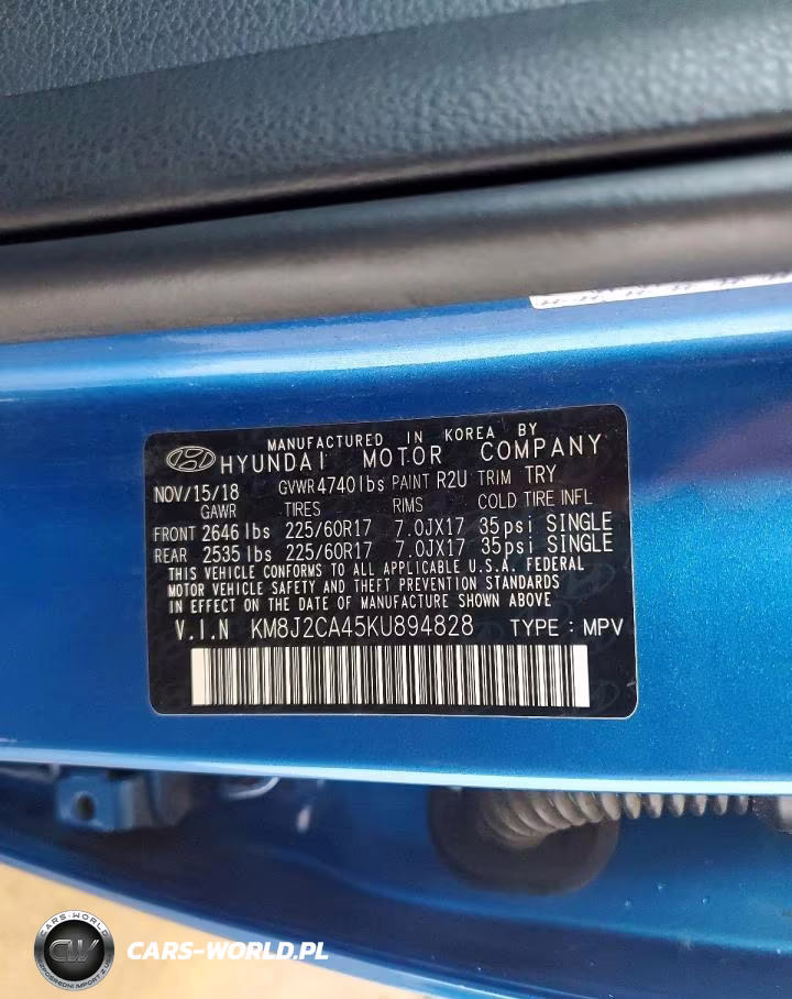 2019 Hyundai Tucson Se VIN:KM8J2CA45KU894828 - 13