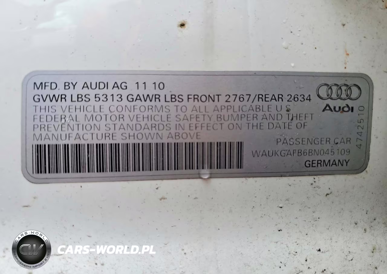 2011 Audi A6 Prestige VIN:WAUKGAFB6BN045109 - 12