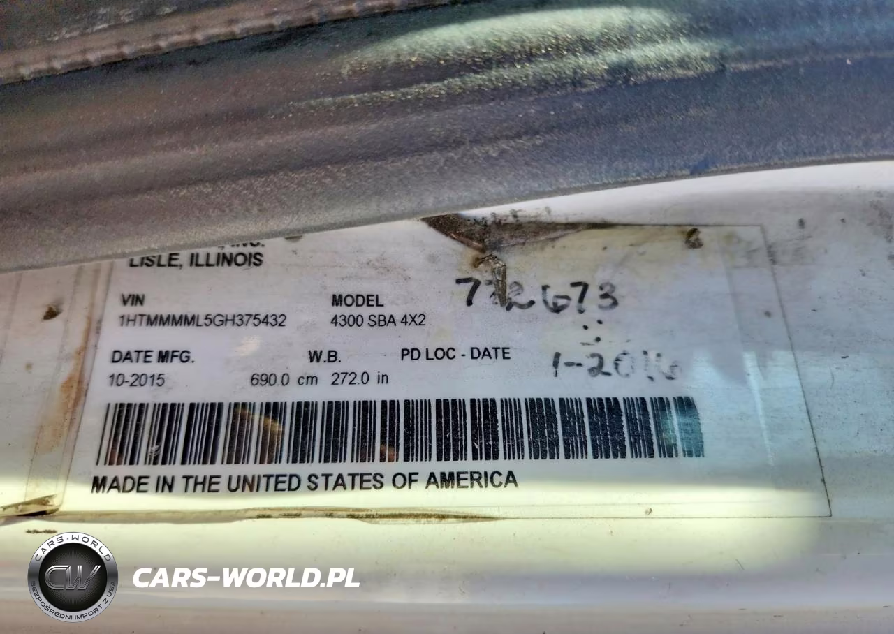 2016 International 4300 Refrigerated Box Truck VIN:1HTMMMML5GH375432 - 13