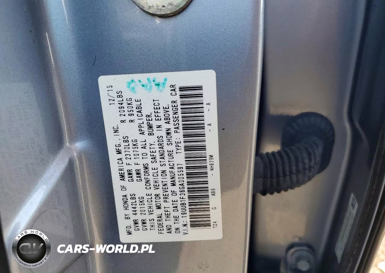 2016 Acura Tlx VIN:19UUB1F36GA005597 - 12