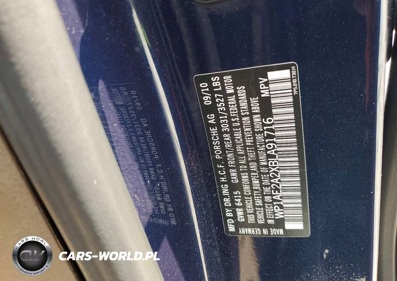 2011 Porsche Cayenne S Hybrid VIN:WP1AE2A2XBLA91716 - 13