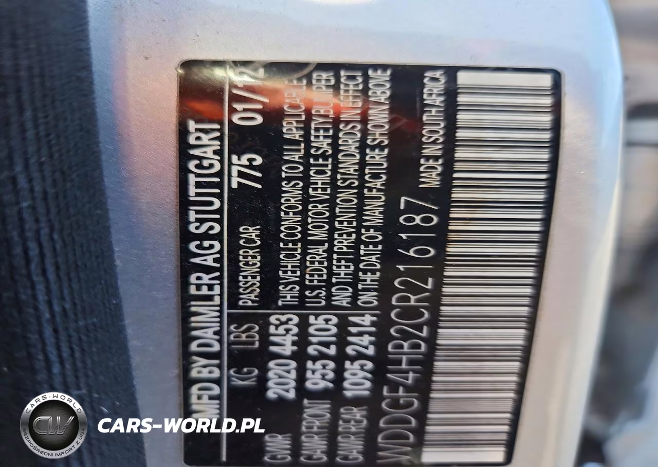 2012 Mercedes-Benz C 250 VIN:WDDGF4HB2CR216187 - 12